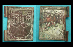 Miniature Book Cover, Walls and Towers, c. 15th-17th Cent.